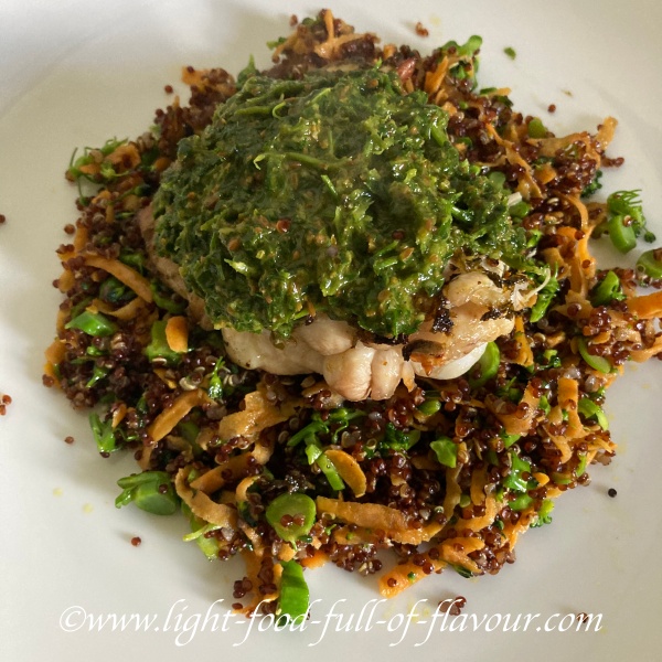 Chermoula Chicken Thighs With Quinoa And Vegetable Stir-Fry