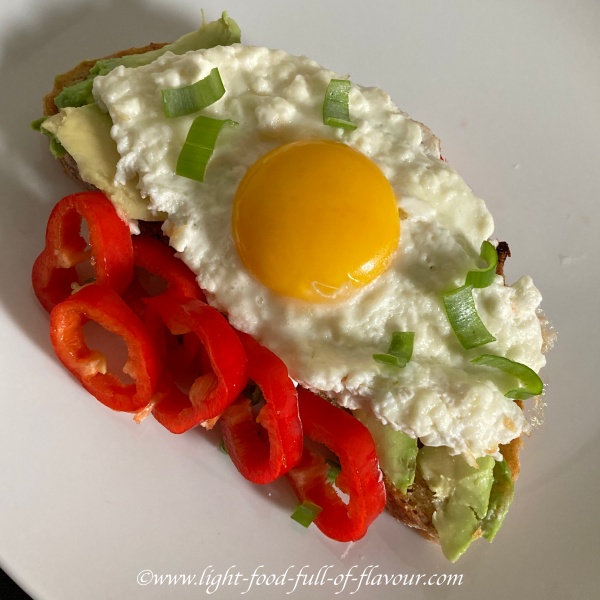 Sourdough Toast With Feta Cheese Eggs And Avocado